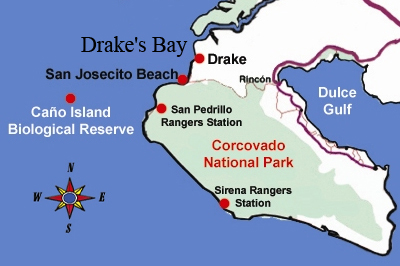 Map Drak's Bay