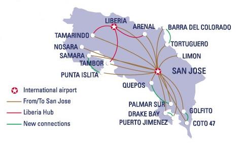 Domestic Flights Map