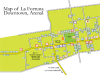 La Fortuna Street Map