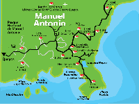 Manuel Antonio Map